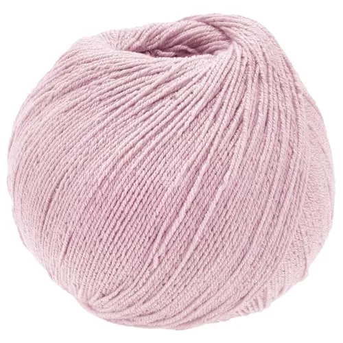 LANA GROSSA Meilenweit Cotton Bamboo | 4-fädiger Bambus Klassiker, waschmaschinenfest | Handstrickgarn aus 40% Baumwolle, 25% Schurwolle, Viskose | 100g Wolle zum Stricken & Häkeln | 420m Garn FB1