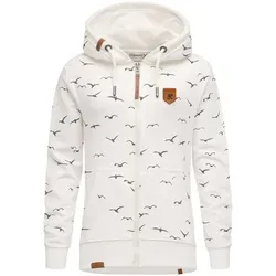 REPUBLIX Kapuzenpullover LOLA Damen Hoodie Zipper Jacke 3XL Weiß - Stylischer Damen Hoodie mit Zipper, ideal für lässige Looks. Hergestellt aus 65% Baumwolle und 35% Polyester für angenehmen Tragekomfort.