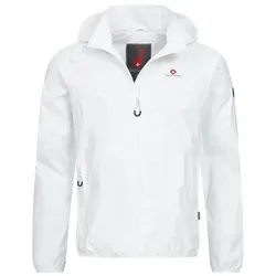 Höhenhorn Rigi Herren Regenjacke - Atmungsaktive Outdoor Jacke in Weiß, Gr. M - Funktionsjacken: Die Rigi Regenjacke ist atmungsaktiv, wasserabweisend und ideal für Outdoor-Aktivitäten wie Wandern oder Radfahren. Sie bietet hohen Tragekomfort und schützt zuverlässig vor Nässe.