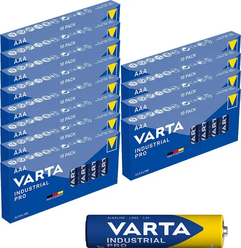 Batterien VARTA 4003 Micro AAA / LR3 Alkaline, Industrial PRO, 1,5V, 120er Pack