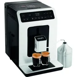 Krups Evidence EA891D10 - Kaffeevollautomat mit Milchschaumdüse, 15 Getränkevielfalt und Extra-Dark-Funktion, intuitives Touch-Bedienfeld und 2-Tassen-Funktion