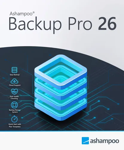 Ashampoo Backup Pro 26 - Dauerlizenz für Windows 10/11 - Datensicherung Backup für Windows 10/11, schützt Ihre Daten zuverlässig mit einfacher Handhabung und schneller Wiederherstellung.