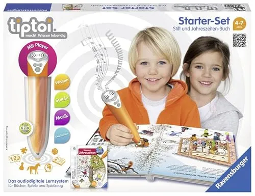 tiptoi® Starter-Set Wieso? Weshalb? Warum? Unsere Jahreszeiten: tiptoi® Stift mit Player und Buch Unsere Jahreszeiten