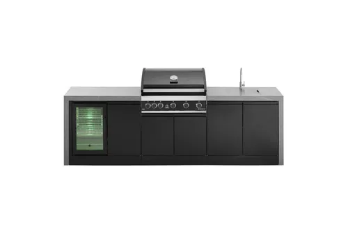 Grandpro Outdoorküche 274 Waterfall Series mit G5 Gasgrill - Vielseitige Außenküche mit einer großzügigen Grillfläche von 80 x 45 cm. Ideal für gesellige Grillabende und die Zubereitung köstlicher Speisen im Freien.