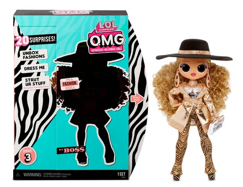 L.O.L. Surprise OMG Fashion Doll Serie 3 - Da Boss - Puppen & Spielsets: Große Sammelpuppe mit einzigartigem Mode-Stil und Überraschungen für endlosen Spielspaß.