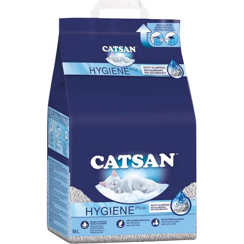 Catsan Hygiene Plus Katzenstreu 18 L