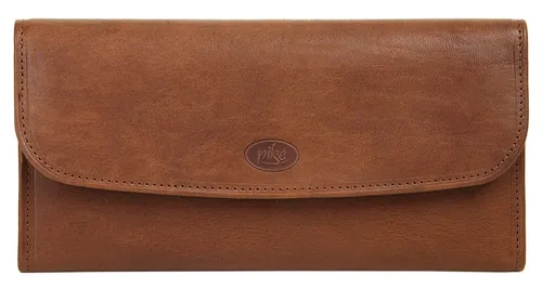 Piké Brieftasche aus echtem Leder - Elegante Brieftasche aus 100% vegetabil gegerbtem Rindleder mit durchdachter Innenaufteilung für bis zu 11 Karten. Sicherer Druckknopfverschluss und schlanke Form, ideal für jede Tasche.