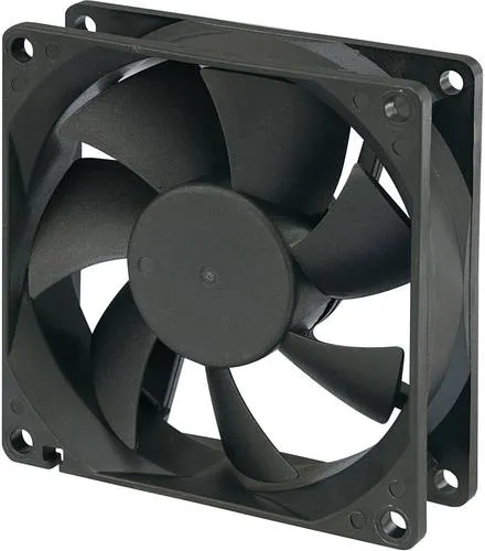 TRU COMPONENTS RD8025B12L Axiallüfter 12 V/DC - Axiallüfter für Bauelemente mit hoher Luftförderung von 42 m³/h, ideal für effektive Kühlung in kompakten Räumen.