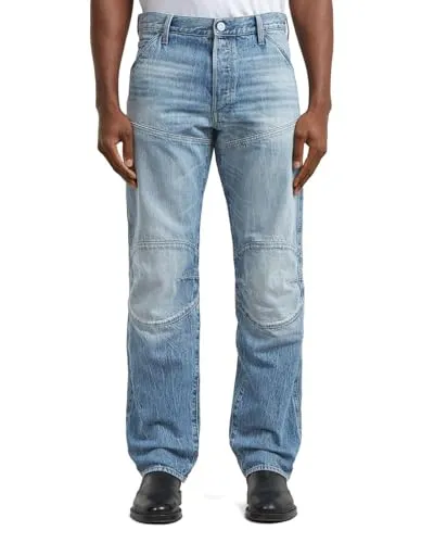 G-STAR Elwood 3D Regular Jeans für Herren, Blau, 38 W/36 L - Moderne 3D-Jeans mit mittelhohem Bund und praktischen Taschen. Ideal für einen lässigen Look und den Alltag.