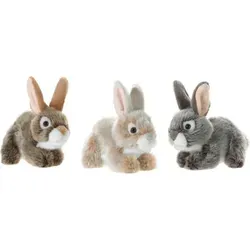 MI CLASSICO Plüschhase klein, 15cm, sortiert - Der MI CLASSICO Plüschhase ist weich gefüllt und aus hochwertigem Acrylic Boa Plüschmaterial. Ideal als Geschenk zu Ostern, kommt er in verschiedenen Farben und ist perfekt für Kinder und Sammler.