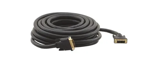 Kramer C-DM/DM/XL Series - DVI-Kabel - Single Link - DVI-D (M) zu DVI-D (M) - 15,2m - Daumenschrauben - Schwarz (94-0111050)