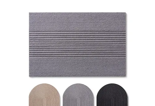 Blumtal Fußmatte rutschfeste Schmutzfangmatte aus langlebigem Polyester, Fußmatte innen/Schmutzfangmatte außen