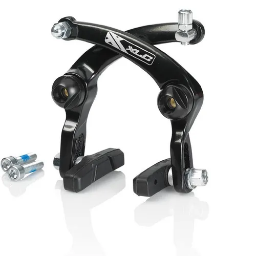 XLC BMX U-Brake Felgenbremse Set - Aluminium schwarz - Hochwertige XLC BMX U-Brake Felgenbremse Set aus geschmiedetem Aluminium. Ideal für BMX Räder, mit einfach einstellbaren Bremsbelägen (68-91 mm) und komplettem Befestigungsmaterial. Perfekte Bremskraft für sicheres Fahren!