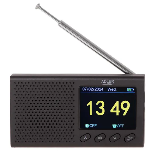 Adler AD 1198 UKW-Reiseradio - Radios mit Bluetooth-Konnektivität, kompakt und ideal für unterwegs mit 20 Radiosendern und digitalem Empfang.