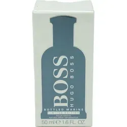 Hugo Boss Bottled Marine Eau de Toilette Spray 50ml - Herren Eau de Toilette mit 100% natürlichen Inhaltsstoffen, ein frischer, würziger Duft mit Noten von Sandelholz und Apfel, ideal für den täglichen Gebrauch.