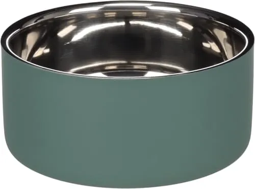 hundenapf - Xara grüner Premium Futternapf aus Edelstahl - 1,2L