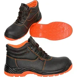 Arbeitsschuhe Sicherheitsschuhe Schutzschuhe Ankle OHNE Stahlkappe (101OB-OR) Gr. 44 - Schwarz - 44