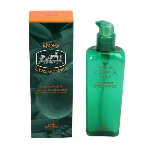 HERMES AROMA D´ORANGE VERTE Bath und Massage Relaxing Oil 200 ml - Damenpflege: Entspannen Sie mit dem luxuriösen Bath und Massage Oil, das die Sinne mit frischem Orangenaroma belebt und die Haut samtig weich hinterlässt.