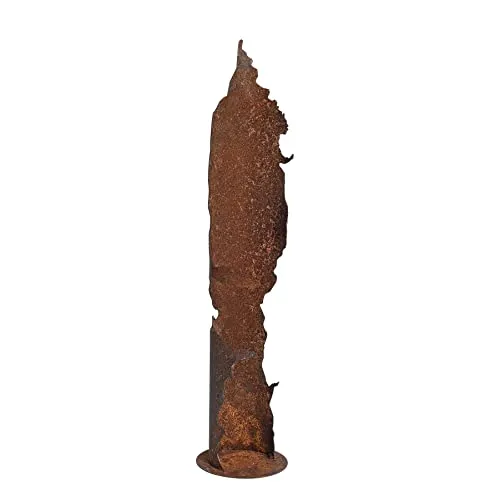 ESTEXO Dekosäule Rostsäule Edelrost Gartendeko Säule Pflanzsäule Rost Garten Blumensäule 69 cm