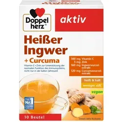 Doppelherz Heißer Ingwer + Curcuma 10 St