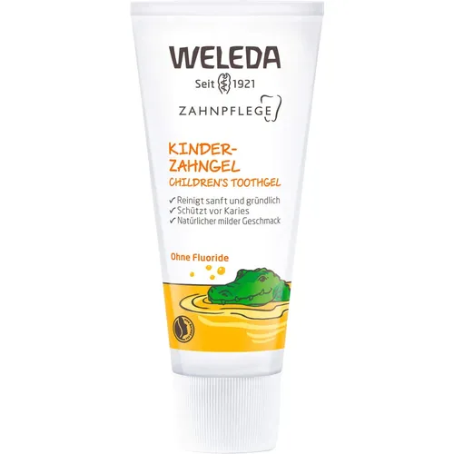 Weleda Kinder-Zahngel 50 ml - Zahnpaste für Kinder ohne Fluoride, ideal für eine sanfte und effektive Kariesprophylaxe, macht das Zähneputzen zum Vergnügen.