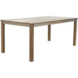 OUTFLEXX Dining Tisch, natur, Teak, 180x95 cm, Tischbeine aus Teak