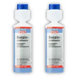 LIQUI MOLY 5107 Benzinstabilisator 2x250ml - 2x250ml LIQUI MOLY 5107 Benzinstabilisator für optimalen Kraftstoffschutz. Schützt Benzinmotoren durch moderne Wirkstoffkombination. Ideal für selten genutzte Fahrzeuge und vorbeugende Pflege.