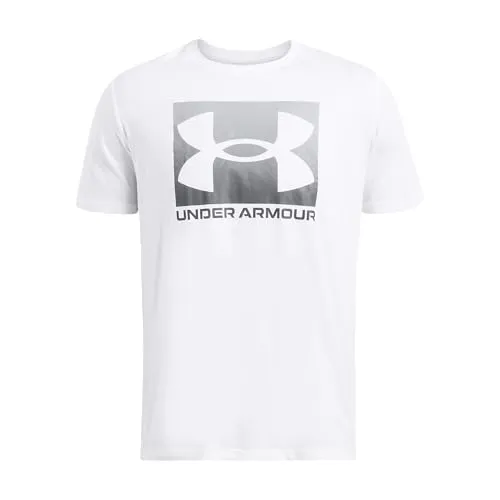 Under Armour® T-Shirt UA M BOXED SPORTS UPDATED SS - Rundhalsshirt für Sportler, aus dehnbarem Single Jerseystoff für hohen Tragekomfort und trendy Logodruck – ideal für sportliche Aktivitäten und modische Outfits.