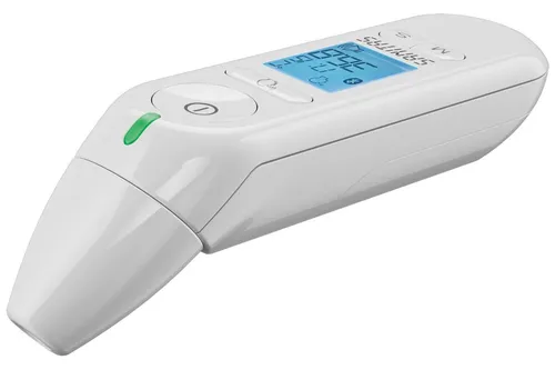 SANITAS SFT 79 Multifunktions Fieberthermometer - Thermometer für Babys, misst präzise Temperatur an Stirn und Ohr, ideal für schnelle und komfortable Messungen.