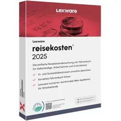 Lexware Reisekosten 2025 Jahresversion - Office-Software für einfache Reisekostenabrechnung inkl. Fahrtenbuch, ideal für Selbständige und Unternehmen. Schnell und unkompliziert in nur 3 Schritten!