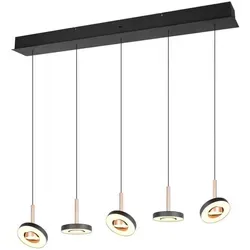 Trio Select LED-Pendelleuchte Guano Metall Coffee