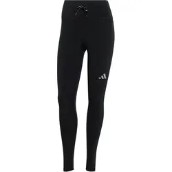 adidas Women's Run Essentials Leggings schwarz XL - Eng anliegende Laufleggings mit hochgezogenem Bund und verstellbarem Kordelzug. Hergestellt aus 85 % recyceltem Polyester und 15 % Elasthan für optimalen Tragekomfort und Bewegungsfreiheit.