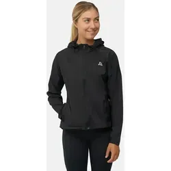 Damen Windbreaker Jacke - 1-Pack Schwarz XS - Funktionsjacke aus leichtem, atmungsaktivem Material, winddicht und wasserabweisend. Ideal für Outdoor-Aktivitäten mit verstellbarer Kapuze und reflektierenden Details für mehr Sicherheit.