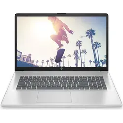 HP 17 (Natursilber, 17,3" Full-HD, AMD RyzenTM 7 7730U, 64 GB RAM, 2 TB SSD) mit Windows 11 Pro - Silber