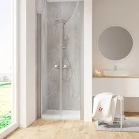 Duschtür in Nische mit Pendeltür SCHULTE Garant 2.0 ExpressPlus 100 cm - Elegante Duschabtrennung aus hochwertigem Material, bietet optimalen Wasserschutz und modernen Look für Ihr Bad.