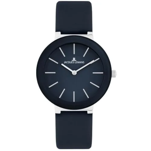JACQUES LEMANS Damenuhr Monaco - Elegante Armbanduhr aus Edelstahl - Armbanduhren für Damen, edles Design mit Lederarmband und massivem Edelstahl, perfekt für jeden Anlass und kommt in einer eleganten Geschenkverpackung.