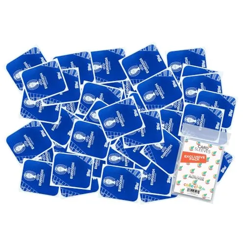 Bundle mit UEFA EURO 2024 Germany - Sammelsticker - 100 verschiedene, zufällige Karten + Exklusive collect-it Hüllen
