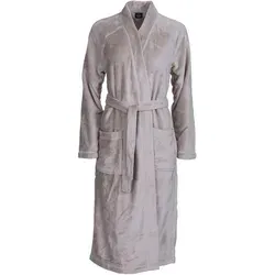 Wewo fashion Damenbademantel 5000 - Langform Bademantel aus kuscheliger Wellsoft-Microfaser, ideal für entspannte Abende zu Hause. Mit Kimono-Kragen und Gürtel für perfekten Sitz. Größe XS.