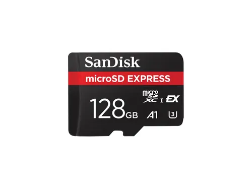 SanDisk Express 128 GB microSD Karte - Speicherkarten mit U3 und UHS-I für schnelle Übertragungen, ideal für 4K Videoaufnahmen und anspruchsvolle Anwendungen.