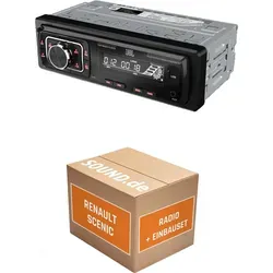 JUST SOUND JBL Celebrity 150 Autoradio Einbauset für Renault Scenic - Komplettset für Renault Scenic (2002-2009) mit JBL Celebrity 150 Autoradio, Bluetooth, USB, AUX und mehr. Einfache Installation ohne Schneiden oder Löten.