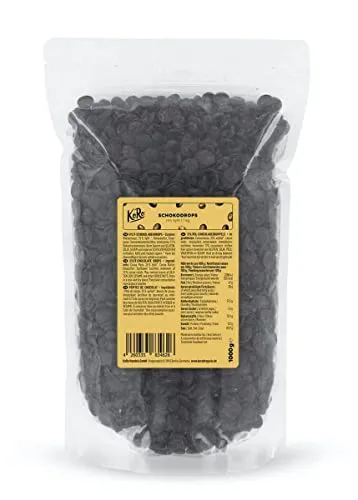 KoRo Schokodrops mit Xylit 1kg - Zuckerfreier Schokoladengenuss - Zuckerfreie Schokodrops mit 72 % Kakaoanteil, ideal zum Backen und vegan. Süßung mit Xylit für ein genussvolles Erlebnis ohne Zuckerzusatz.
