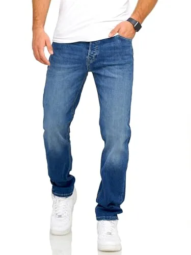 JACK & JONES Herren Jeans Mike ARIS Comfort Fit Denim (Blue, 33W / 30L) - Bequeme Herren Jeans im Comfort Fit von Jack & Jones. Vielseitig kombinierbar für Freizeit und Büro, mit modernem Used-Look und 5-Pocket-Design für einen stilvollen Auftritt.
