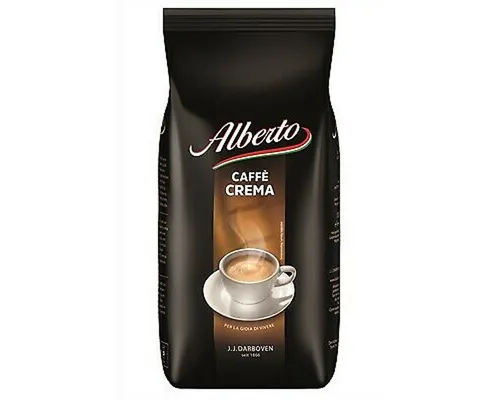 Alberto Caffe Crema ganze Bohnen 1000g - Genießen Sie die samtig feine Röstung des Alberto Caffe Crema. Ideal für aromatischen Kaffee und perfekt für den täglichen Genuss.