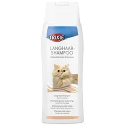 TRIXIE Shampoo für langhaarige Katzen 250ml – sanfte Pflege - Hochwertiges Shampoo für langhaarige Katzen, reinigt sanft und sorgt für glänzendes Fell. Ideal für die tägliche Fellpflege und zur Unterstützung der Pflege.