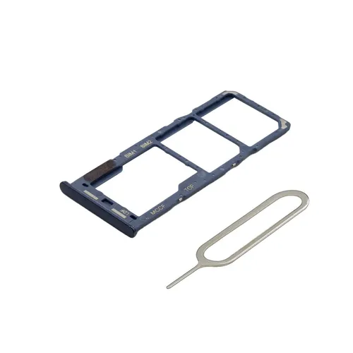 Dual SIM Kartenhalter Ersatz für Samsung Galaxy M33 5G - Inkl. Sim Pin - Blau