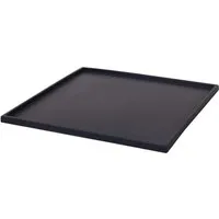 VIVANNO Pflanzenroller UNDO Rund, Anthrazit Matt 54x54 cm - Garten-Zubehör: Wetterfester Fiberglas-Untersetzer schützt Böden vor Wasserflecken und Erde, ideal für Pflanzkübel bis 50x50 cm.