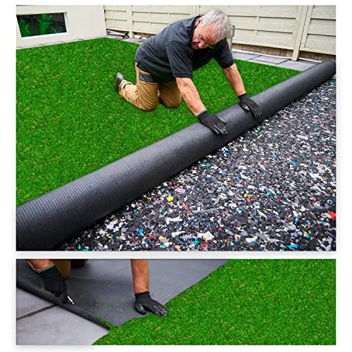 MDEKOR Kunstrasenteppich Outdoor - Wetterfester Rasenteppich in Echtrasen-Optik 150x200 cm - Teppichbeläge für Innen und Außen, pflegeleicht und langlebig, ideal für Balkon und Terrasse mit Drainage für schnelle Trocknung und Schimmelresistenz.