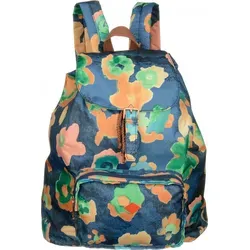 Oilily Etch Flowers Folding Classic Backpack Blueberry
