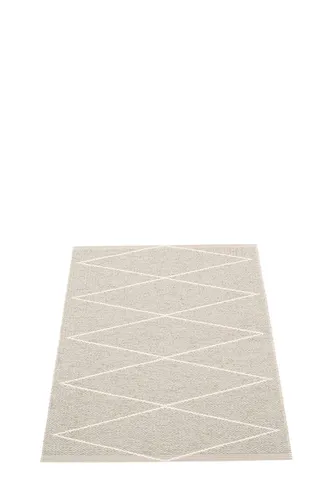 pappelina Max Outdoor-Teppich - linen / vanilla 70 x 100cm - Teppiche aus hochwertigem, phthalatfreiem PVC-Gewebe, UV-beständig und ideal für den Außenbereich, hergestellt in Schweden.