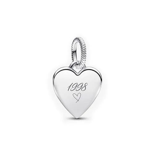 PANDORA Gravierbarer Herz Charm-Anhänger 398914C00 Anhänger